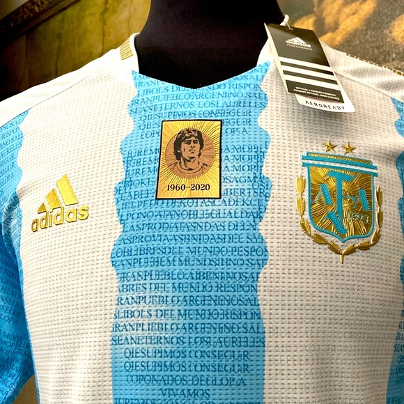 Adidas Argentina Maradona Rare Jersey Homage World Cup NWT🇦🇷⚽️🏆 - Picture 1 of 15